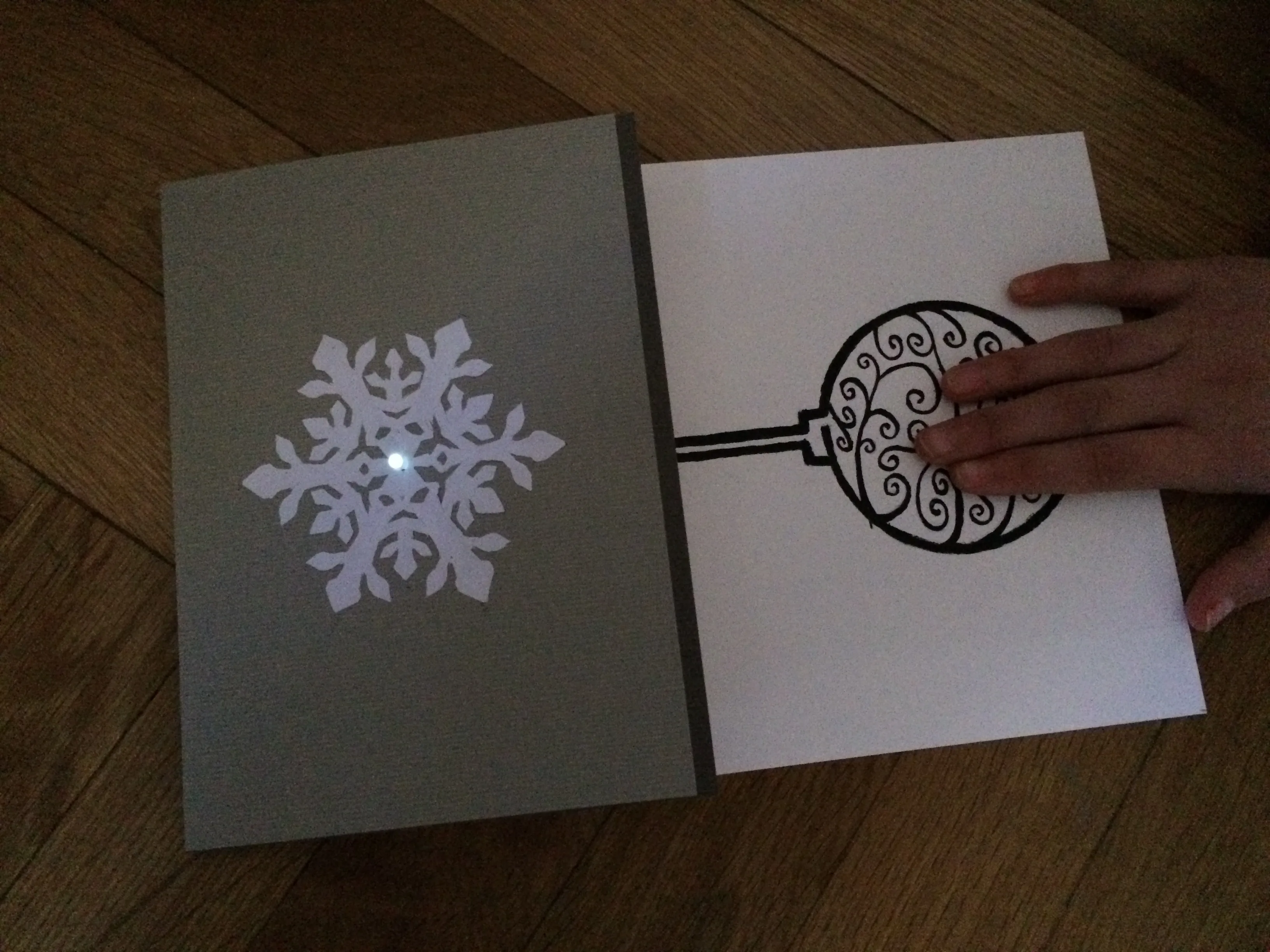 led christmas card